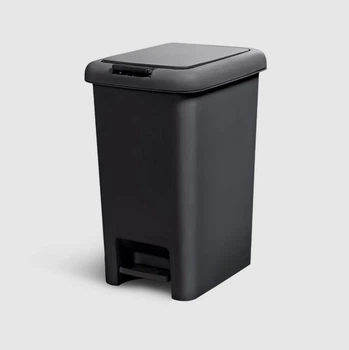 Відро для сміття з кришкою та педаллю MVM BIN-01 10L ANTHRACITE