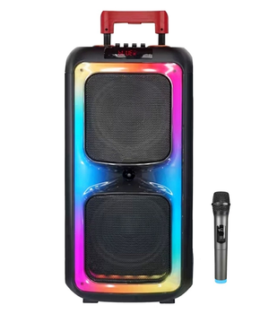 Автономная акустическая система DR-197 + радиомикрофон, LED светомузыка, USB/FM/Bluetooth