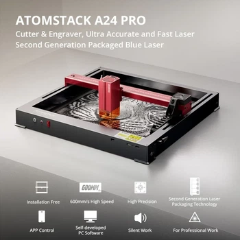 Лазерный Гравер ATOMSTACK A24 Pro, 24 Вт