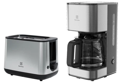 Тостер ELECTROLUX E3T1-3ST + Кавоварка крапельна ELECTROLUX E3CM1-3ST (комплект)