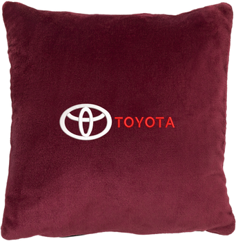 Подушка декоративная Evatech Toyota Красная с вышивкой 35х35 см (MPCSSRV031)