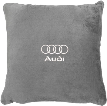 Подушка декоративна Evatech Audi Сіра з вишивкою 45х45 см (MPCSHGV095)