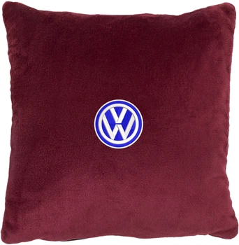 Подушка декоративна Evatech Volkswagen Червона з вишивкою 35х35 см (MPCSSRV033)