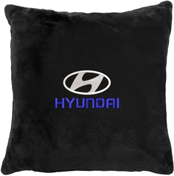 Подушка декоративна Evatech Hyundai Чорна з вишивкою 35х35 см (MPCSSBV013)