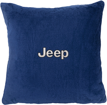 Подушка декоративная Evatech Jeep Синяя с вышивкой 35х35 см (MPCSSLV014)