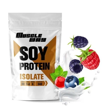 Протеин соевый изолят MuscleWay 90% 15 порций 500 г Лесная ягода (21-125-soy-mw-rs500ly)