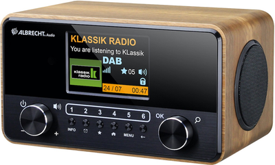 Радіо Albrecht DR 866 Digital Radio Brown (27866)