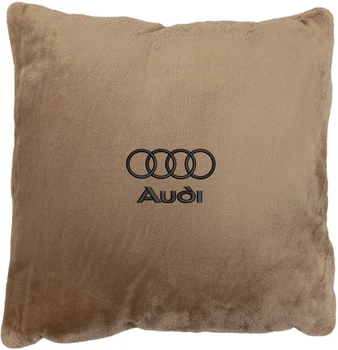 Подушка декоративна Evatech Audi Бежева з вишивкою 35х35 см (MPCSSIV096)