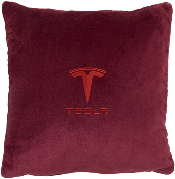 Подушка декоративная Evatech Tesla Красная с вышивкой 35х35 см (MPCSSRV041)