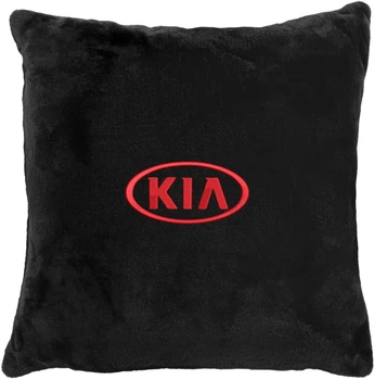 Подушка декоративна Evatech Kia Чорна з вишивкою 45х45 см (MPCSHBV053)