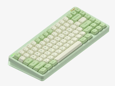 Беспроводная механическая клавиатура NuPhy Halo75 V2 / Lemon (tactile, 55gf) / Color - Mojito / Hot-Swappable, RGB, ANSI US