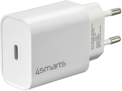 Ładowarka sieciowa 4smarts VoltPlug PD 20W USB-C to Lightning 1.5m White (4250774952784)