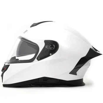 Мотошлем интеграл MX-820 белый + поляризованные очки Размер XS (53-54 см)