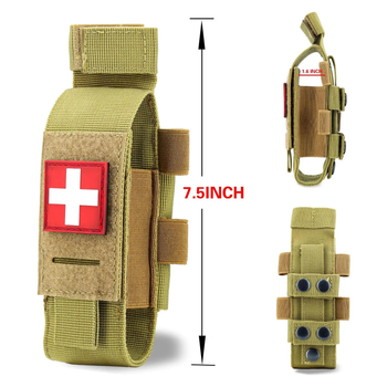 Підсумок під турнікет Molle кайот + патч , чохол для турнікету (арт.5642)