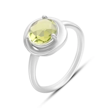 Серебряное кольцо с хризолітом 2.275ct, вес изделия 2,97 гр (2174509)