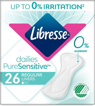 Щоденні прокладки Libresse Dailies Pure Sensitive 26 шт (7322541161914)