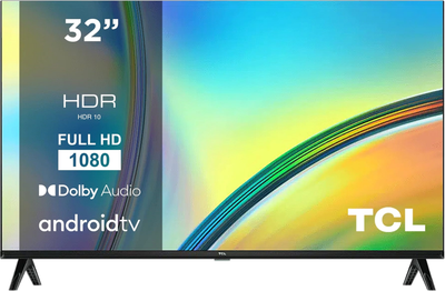 TCL 32型 フルハイビジョン スマートテレビ(Android TV) 32S5200A Amazon Prime Video対応  外付けHDDで裏番組録画対応 2021年モデル 黒