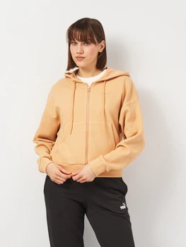 Толстовка на блискавці з капюшоном жіноча Puma Her Comfort Crop