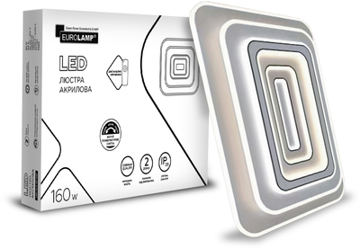 Світильник стельовий EUROLAMP LED A65 160W пульт ДК 3000-6500K (LED-ALS-160-A65)