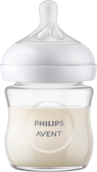 Скляна пляшечка для годування Philips AVENT Natural Природний потік 120 мл (SCY930/01)