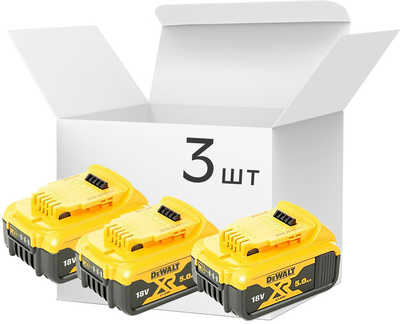 Набор Аккумуляторных батарей для инструмента DeWalt DCB184P3 3 шт