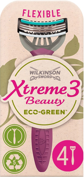 Станок для гоління Wilkinson Sword Xtreme3 Beauty Eco Green 4 шт. (4027800173006)