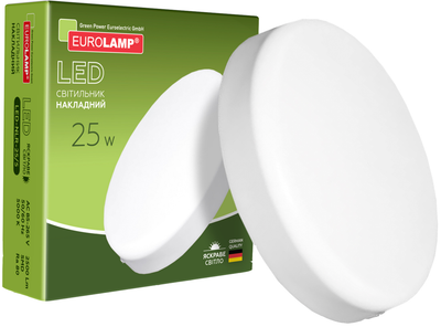 Світильник накладний Eurolamp GL 25W 5000K (LED-NLR-25/5)