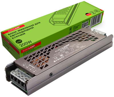 Блок живлення EUROLAMP для світлодіодної стрічки 200W 24V 8.66A PS-200W