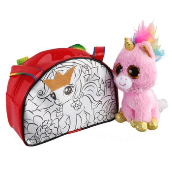 Сумка раскраска Danko Toys RP-01-08U C, с мягкой игрушкой (RP-01-08U-RT)
