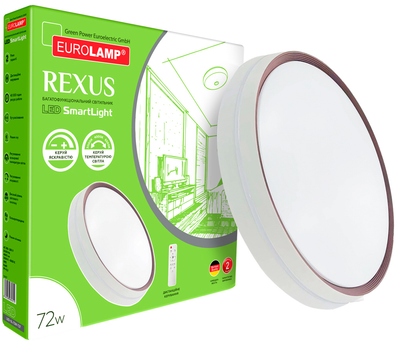 Світильник стельовий Eurolamp LED Smart Light ПУ 72W 4800 Lm 3000K - 6500K