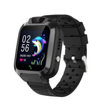 Детские смарт часы Q20 smart baby watch с сим картой и украинским языком камера магнитная зарядка черный