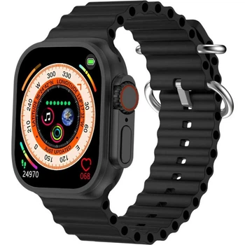 Умные смарт часы Smart Watch S10 Pro Ultra 49mm спортивные с магнитной зарядкой и микрофоном черные