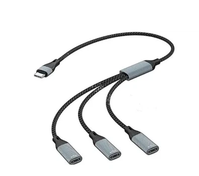 Высокоскоростной USB TYPE C разветвитель адаптер для ноутбука планшета телефона эффективный блок питания синхронизации данных