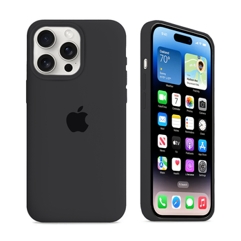 Чохол Kassel Silicone Full Case Protective для iPhone 13 Pro з мікрофіброю темно-сірий Charcoal Gray