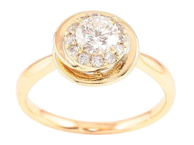 Каблучка XUPING Позолота 18K «Візерунок з цирконієм» (258599) р.16