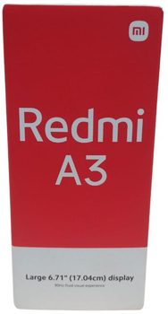 Мобільний телефон Xiaomi Redmi A3 3/64GB Midnight Black (MZB0GL8EU) (868605076770004) - Уцінка