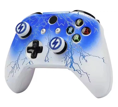 Качественный защитный силиконовый чехол Blue Lightning для геймпада Xbox Series X|S + накладки на стики
