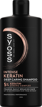 Шампунь SYOSS Keratin з Блакитним Лотосом для ламкого волосся 440 мл (9000101277050)