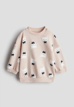 Світшот рожевий Кішки H&M 104см (400099631)