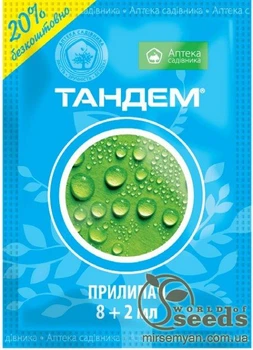 Прилипатель Тандем" на 2 сотки, 10 мл, UKRAVIT.