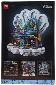 Zestaw klocków LEGO Disney Królewska muszla Małej Syrenki 1808 elementów (43225) (955555907897944) - Outlet
