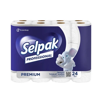 Туалетний папір рулонний Selpak Professional Premium 24 шт 3-х шаровий 18.5 м білий (32761823)
