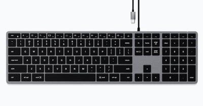 Дротова мембранна клавіатура Satechi Slim W3