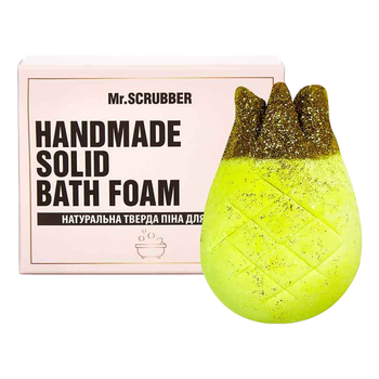 Натуральна тверда піна для ванни в подарунковій коробці Ананас Mr.Scrubber Handmade Solid Bath Foam