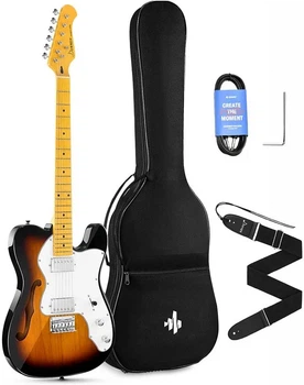 Электрогитара с чехлом и аксессуарами Donner Music DJC-1000S Sunburst Electric Guitar EC1407