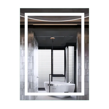Зеркало Mixxus Premium FLASH MR21-70x90 (LED Touch, Anti-fog, димер, часы) (MP6618)