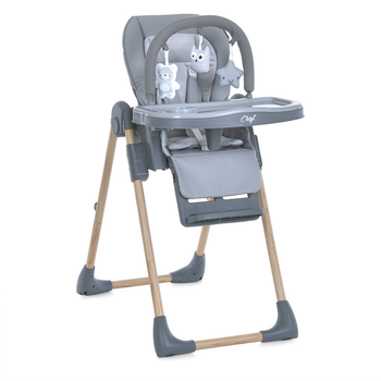 Дитячий стільчик для годування зі столиком та матрацом El Camino CRAFT ME 1115-W Gray Сірий