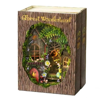 Детский конструктор - 3D мини румбокс FOREST WONDERLAND сборный интерьерный конструктор DIY в стиле волшебного лесного домика (97890164)