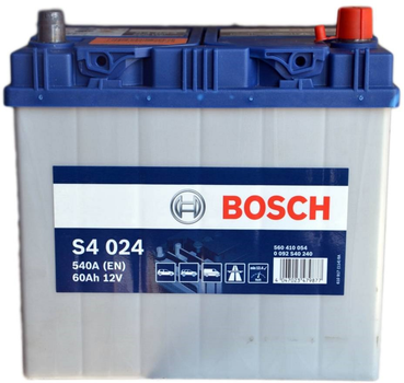 Автомобільний акумулятор Bosch 60Ah (-/+) ASIA Євро S4024 (540EN) (0 092 S40 240)