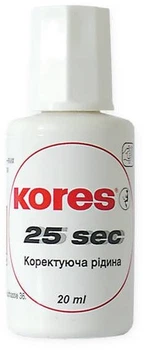 Коректор рідкий Kores 20 мл, висихає за 25 секунд (66817)